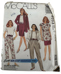 McCalls Sewing Pattern 6053 Capsule Wardrobe Cardigan Tunic Skirt Pants 10 12 14