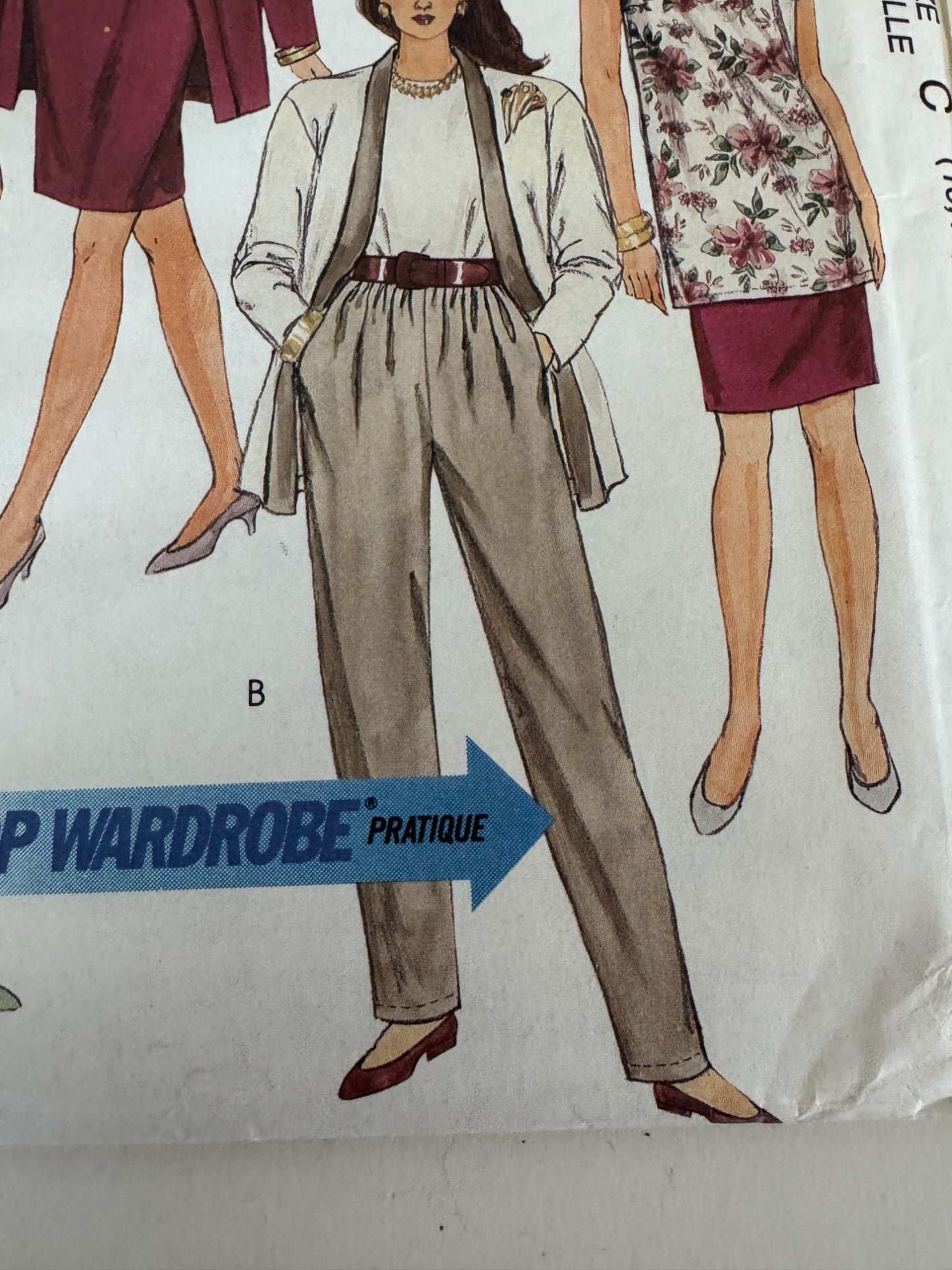 McCalls Sewing Pattern 6053 Capsule Wardrobe Cardigan Tunic Skirt Pants 10 12 14