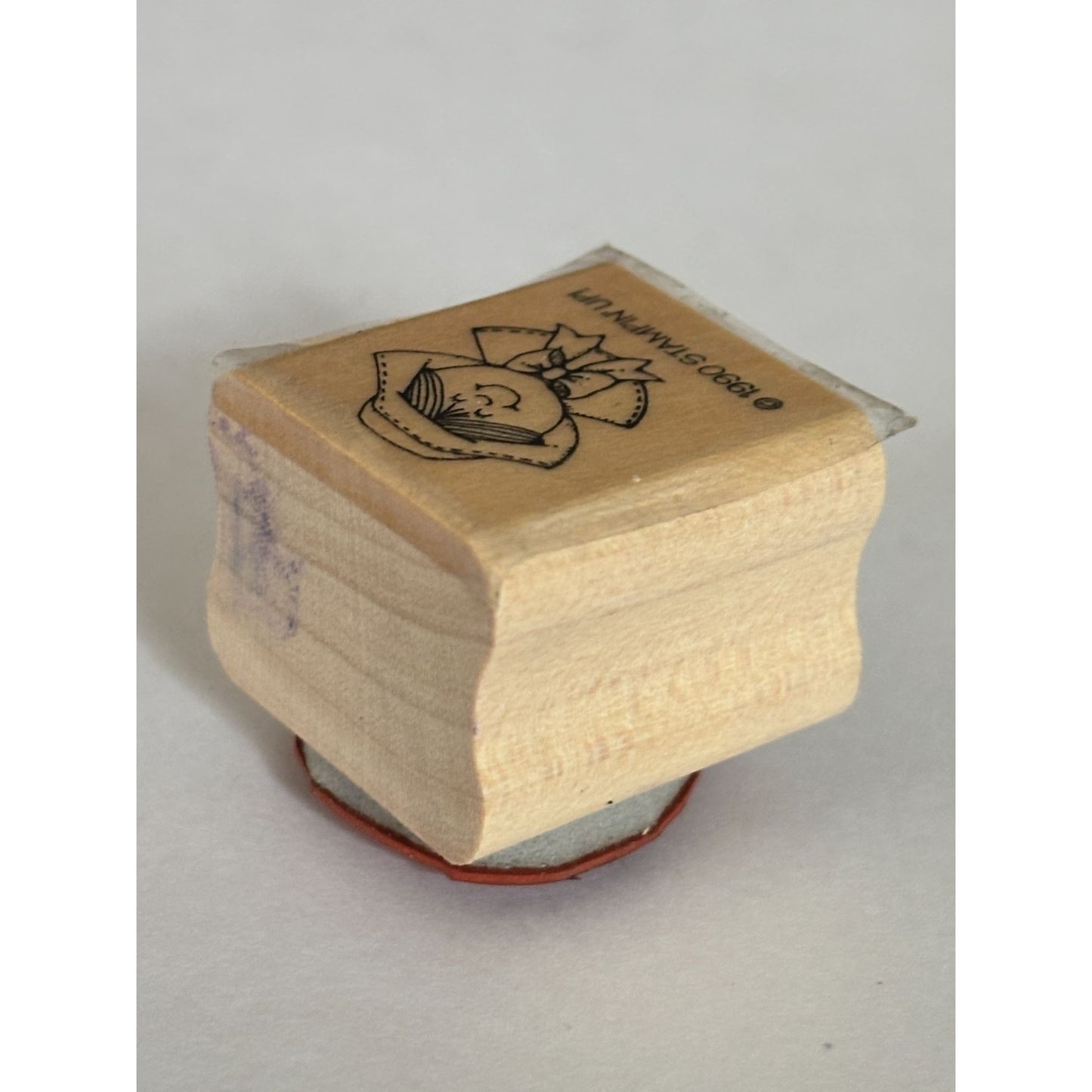 Stampin Up Rubber Stamp Pilgrim Woman Bonnet Girl Thanksgiving Cardmaking Craft Wood Mounted