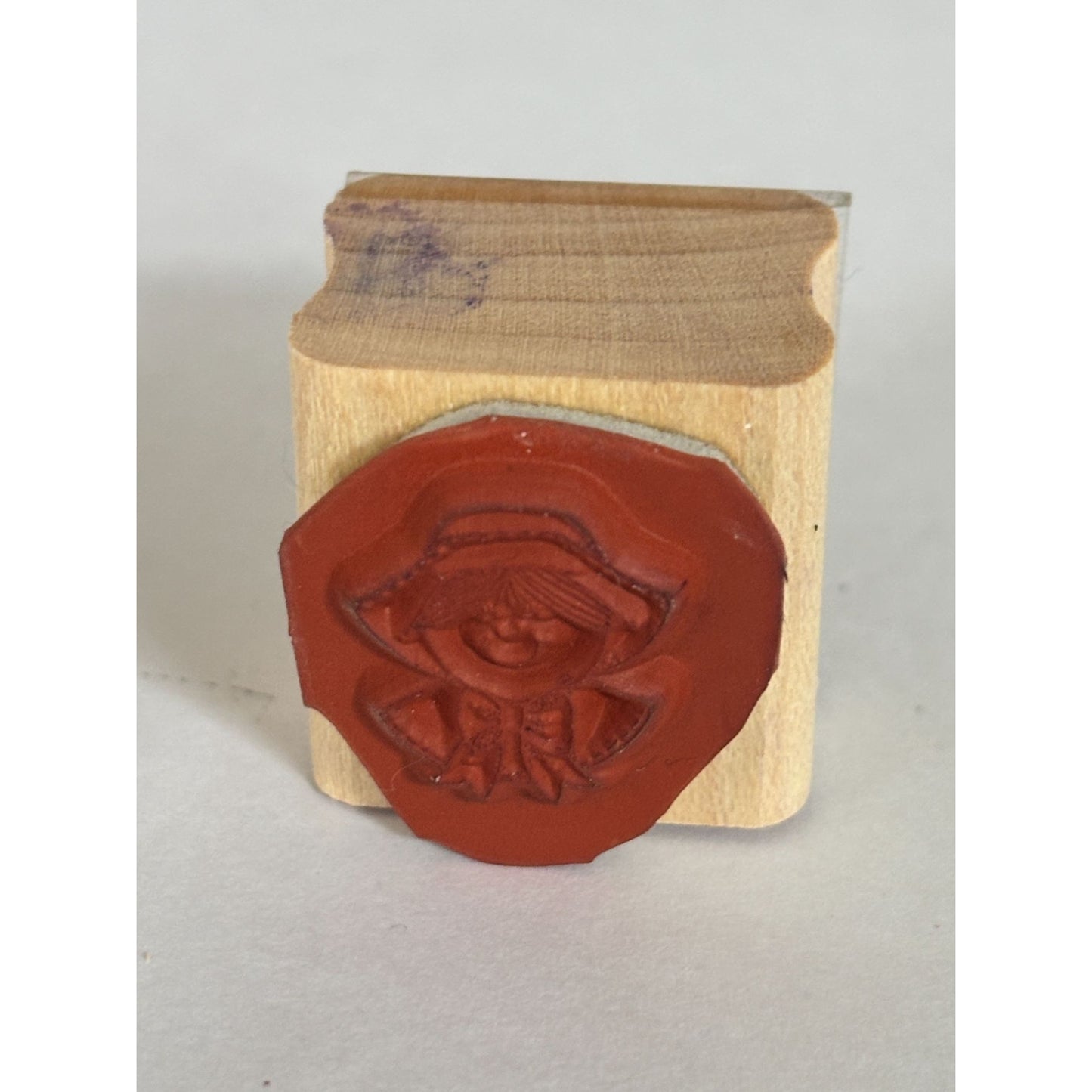 Stampin Up Rubber Stamp Pilgrim Woman Bonnet Girl Thanksgiving Cardmaking Craft Wood Mounted