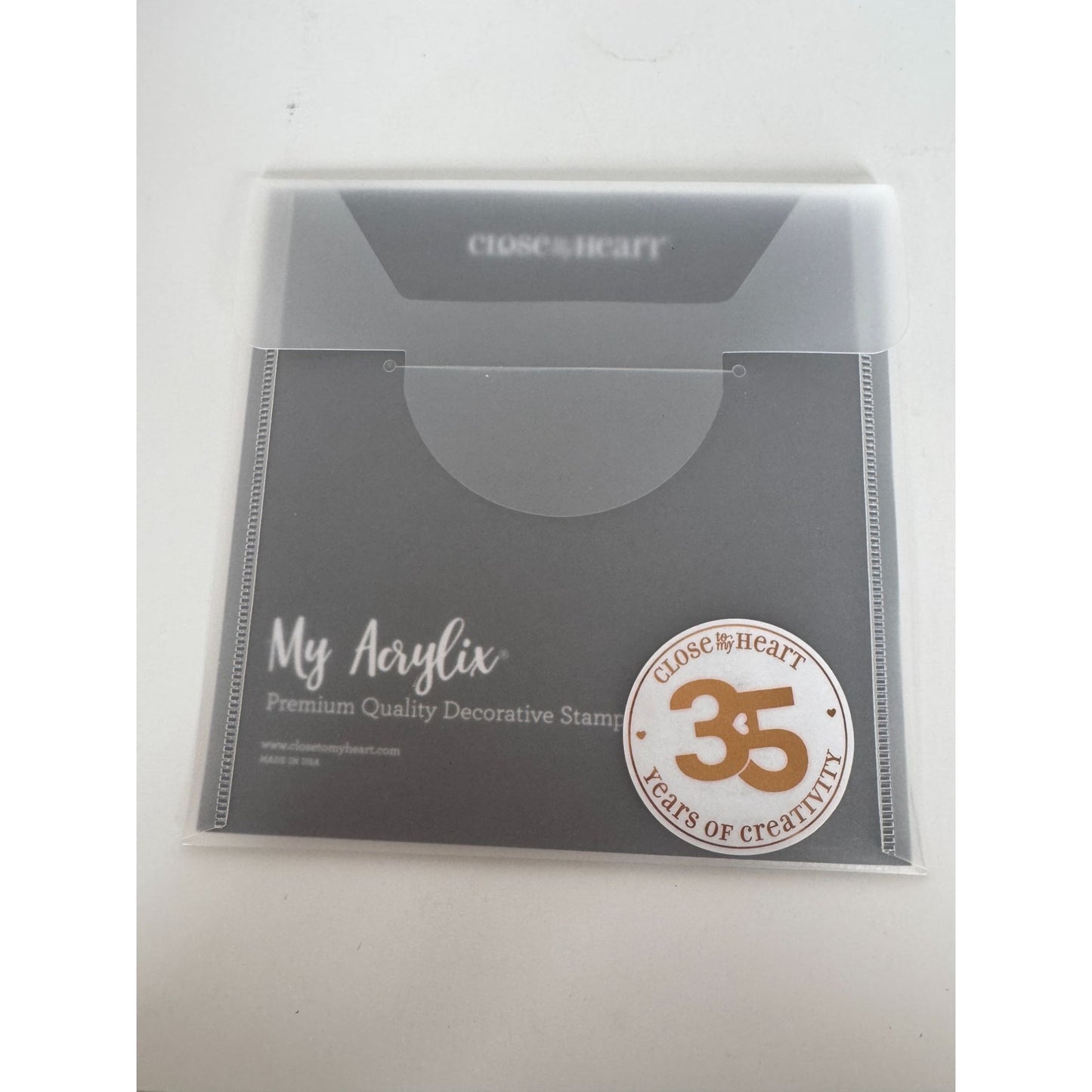 CTMH My Acrylix Acrylic Stamp Set Get Well Soon Card Making Quick Recovery B1673