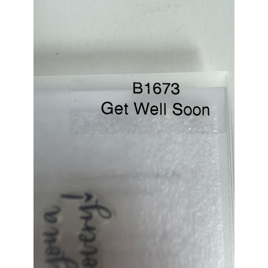 CTMH My Acrylix Acrylic Stamp Set Get Well Soon Card Making Quick Recovery B1673