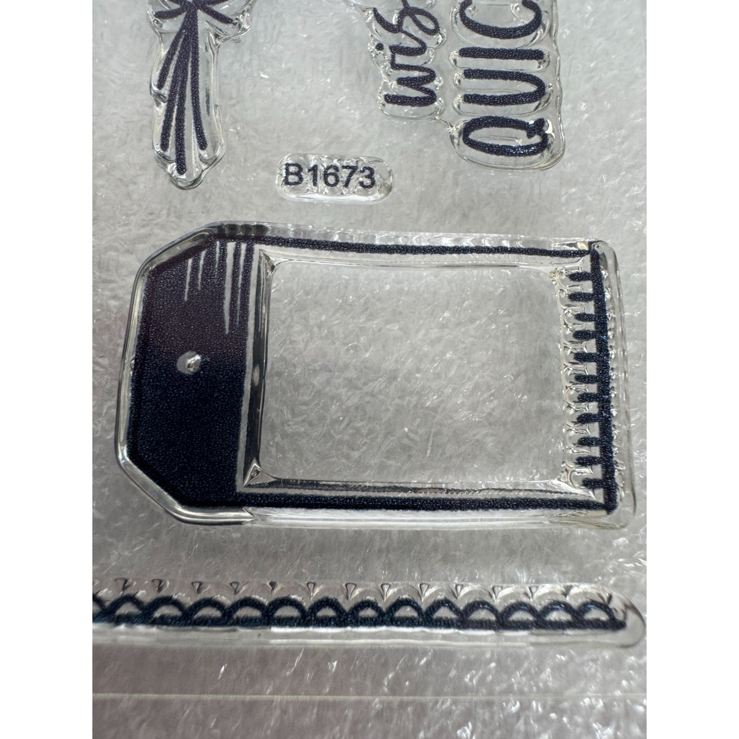 CTMH My Acrylix Acrylic Stamp Set Get Well Soon Card Making Quick Recovery B1673