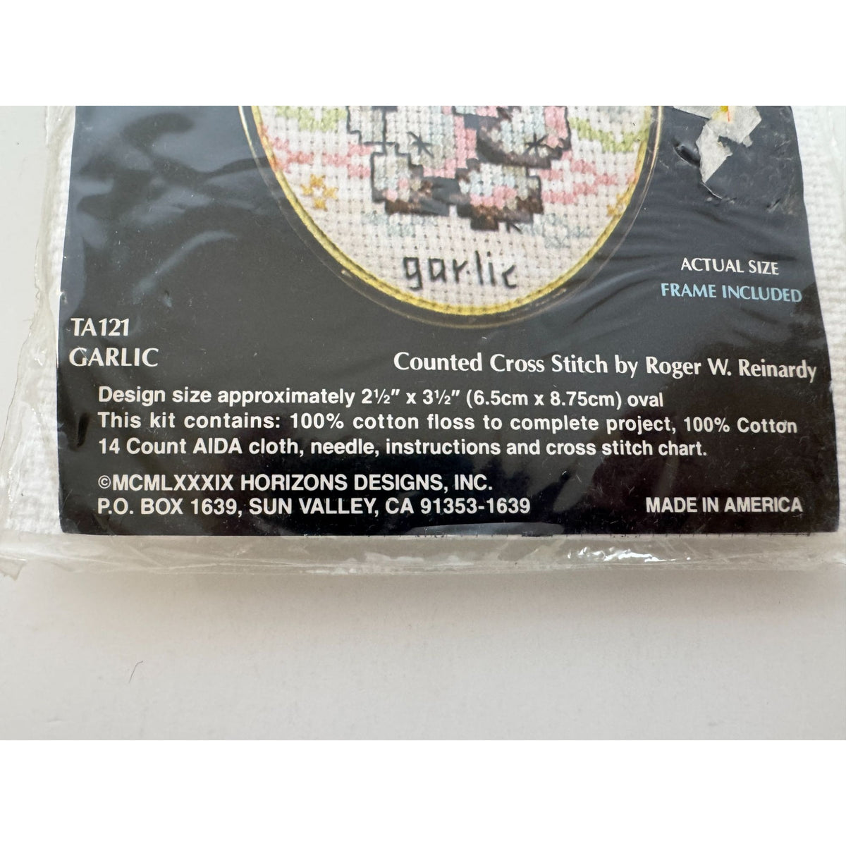Monarch Horizons Garlic Counted Cross Stitch Kit Kitchen Home Decor Food Small