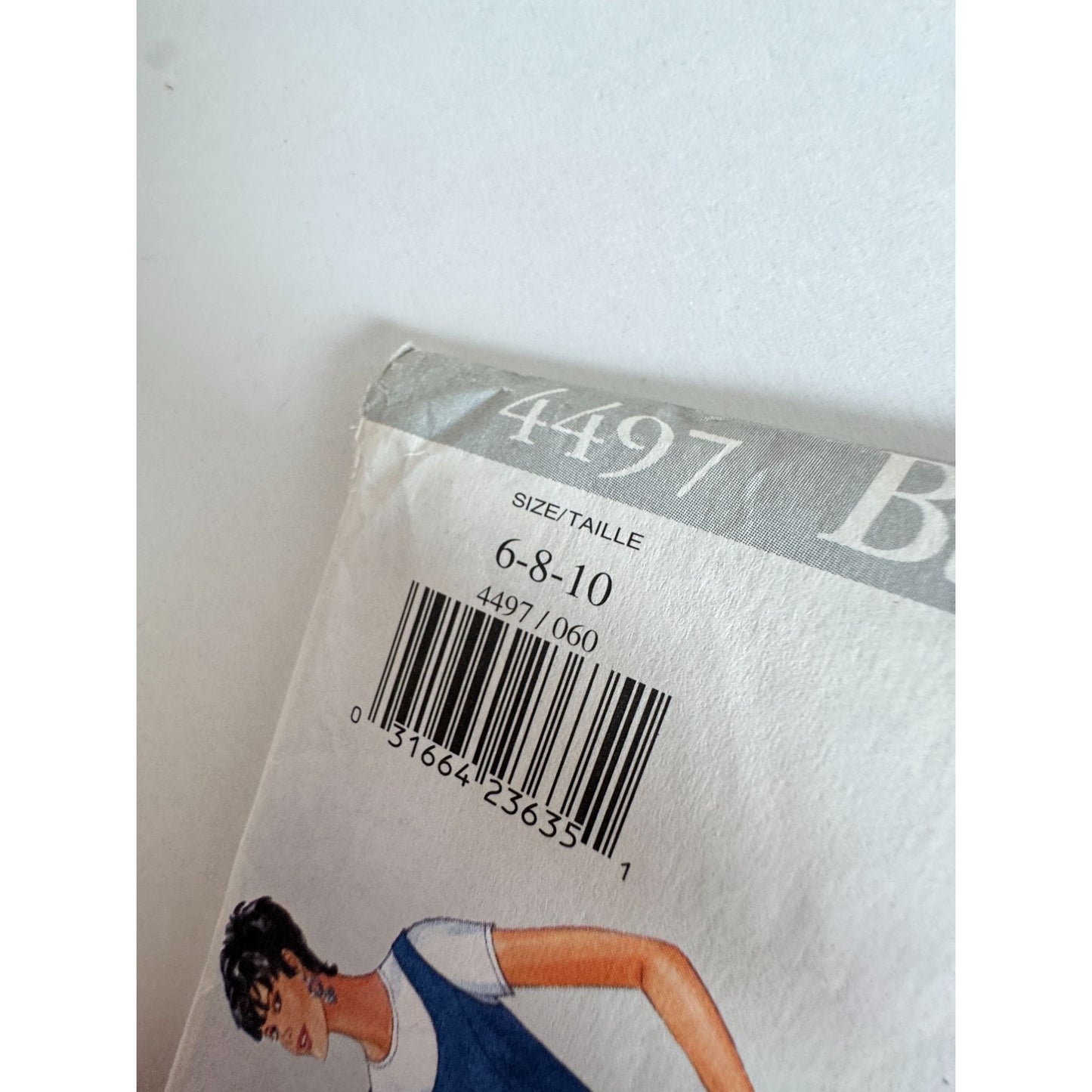 Butterick Sewing Pattern 4497 A Line Dress Vintage 90s Minimalist Style 6 8 10 Uncut