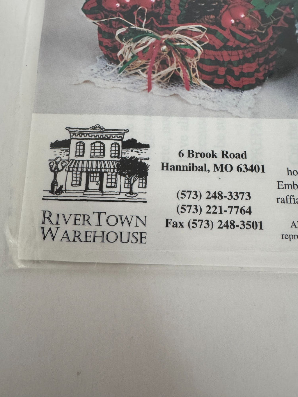 RiverTown Warehouse Sewing Pattern Basket Bounty Recycle Plastic Containers Easy