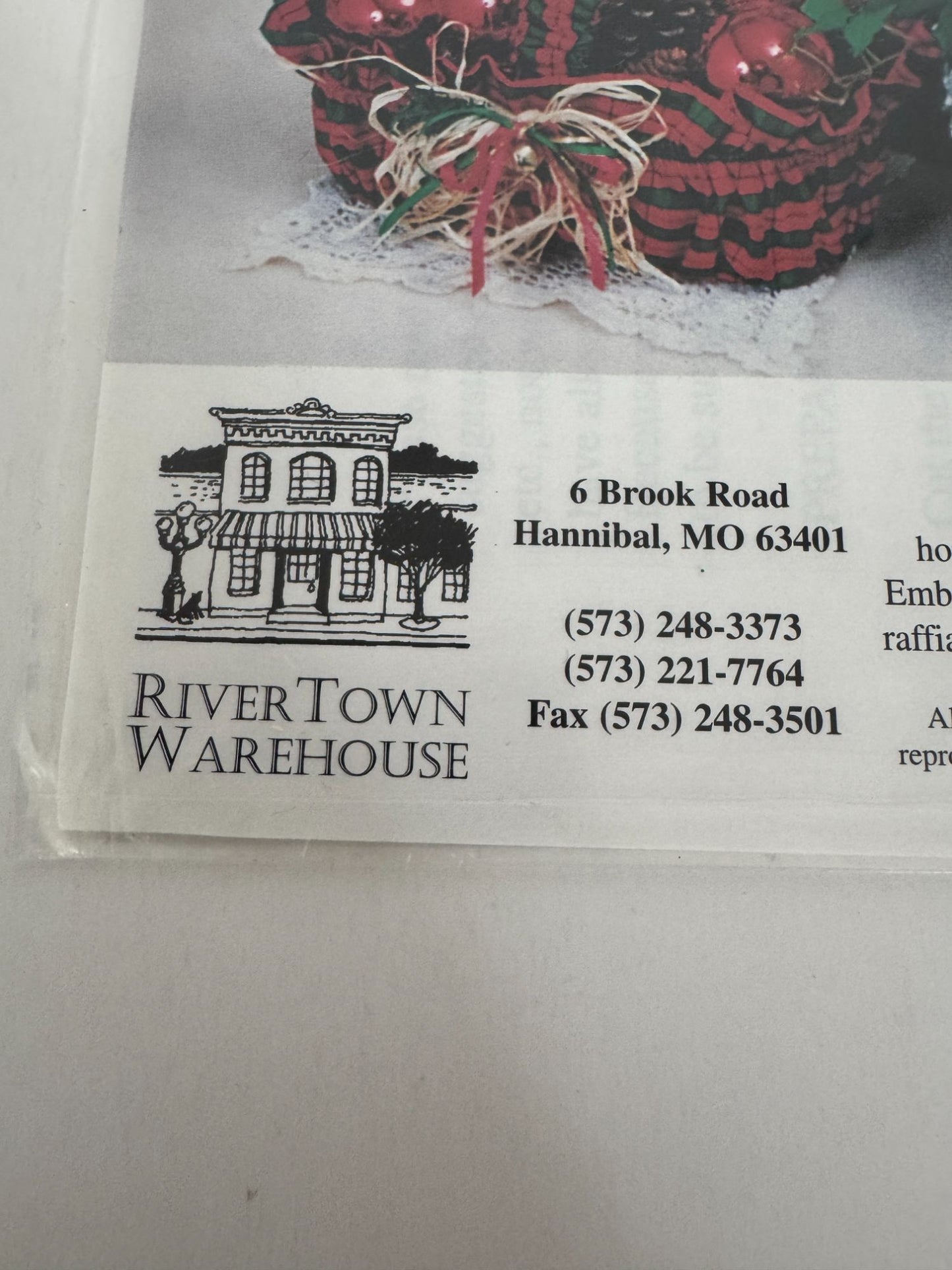 RiverTown Warehouse Sewing Pattern Basket Bounty Recycle Plastic Containers Easy