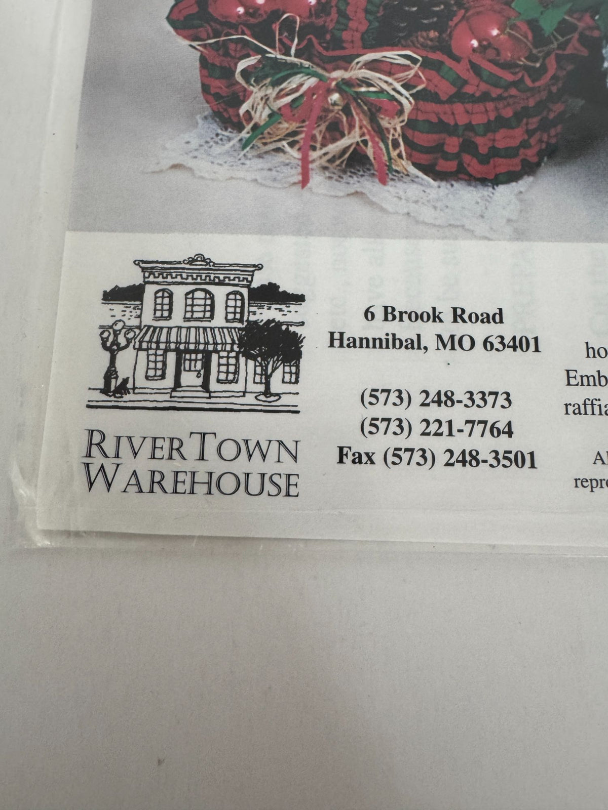 RiverTown Warehouse Sewing Pattern Basket Bounty Recycle Plastic Containers Easy