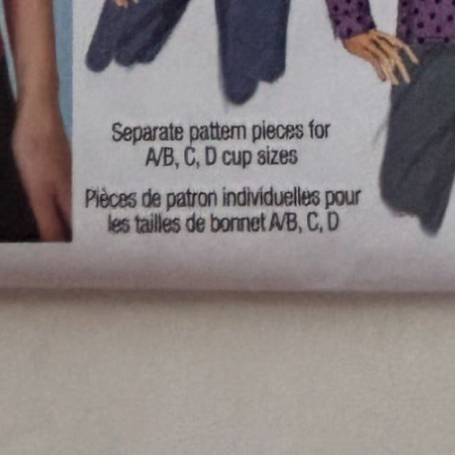 Butterick Sewing Pattern B5817 Blouse With Bow Collar Top Shirt Sizes 6-14 Uncut