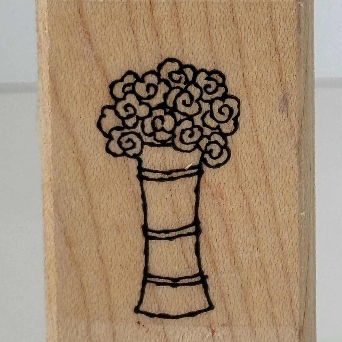 Stampin Up Rubber Stamp Flower Bouquet Vase and Thinking of You Card Making Word