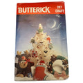 Butterick Sewing Pattern 287 Christmas Stocking Wreath Ornament Holiday Decor Reindeer DIY Uncut