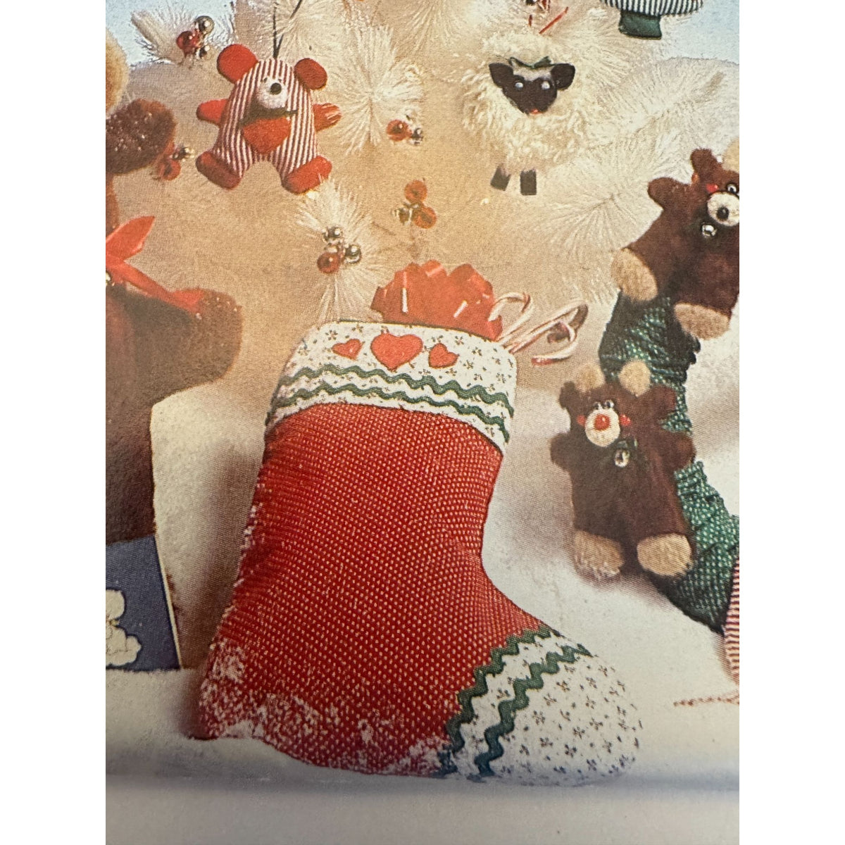 Butterick Sewing Pattern 287 Christmas Stocking Wreath Ornament Holiday Decor Reindeer DIY Uncut