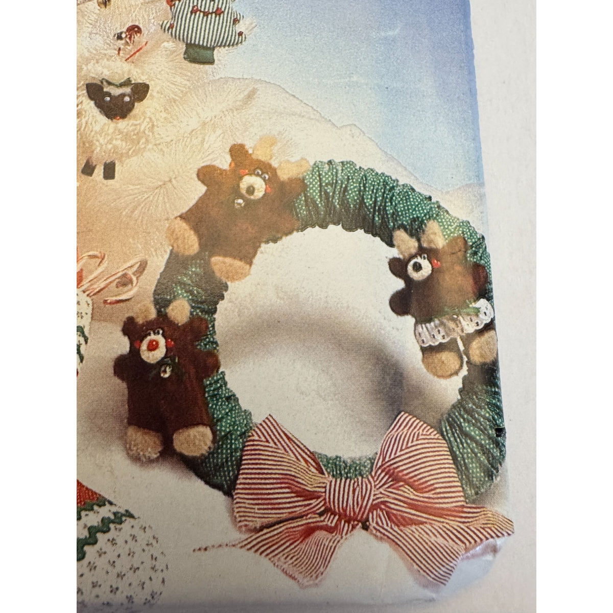 Butterick Sewing Pattern 287 Christmas Stocking Wreath Ornament Holiday Decor Reindeer DIY Uncut