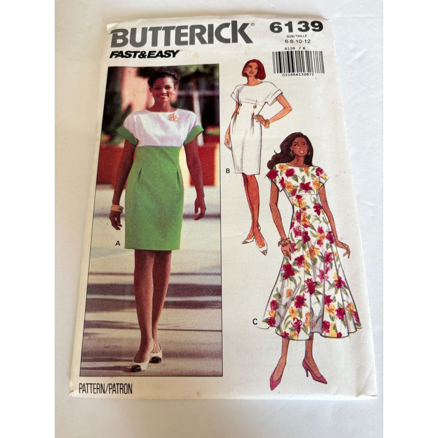 Butterick Sewing Pattern 6139 Sheath Dress Career Work Casual Easy 6 8 10 Uncut