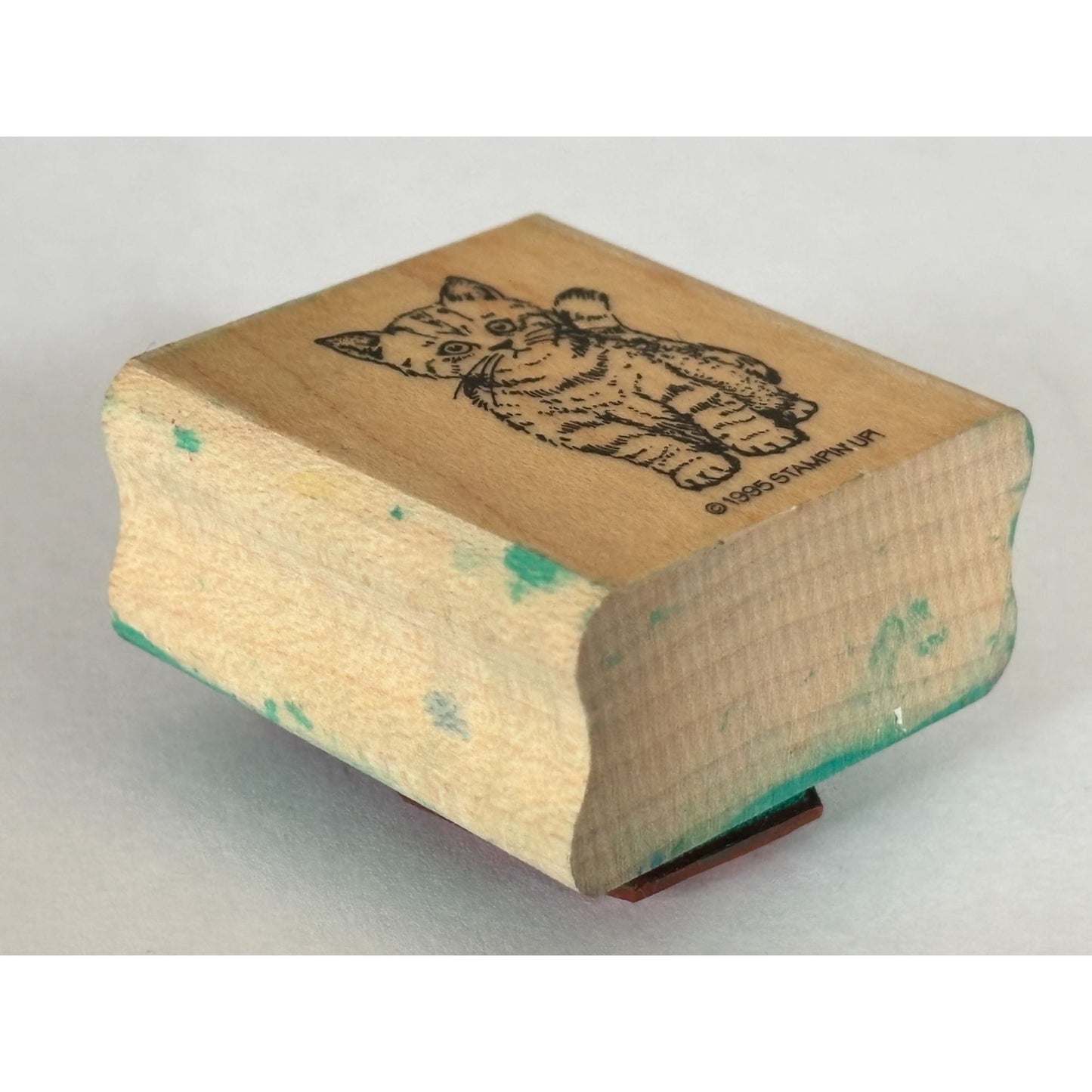 Stampin Up Rubber Stamp Cat Kitten Friendship Cardmaking Scrapbooking Pet Craft