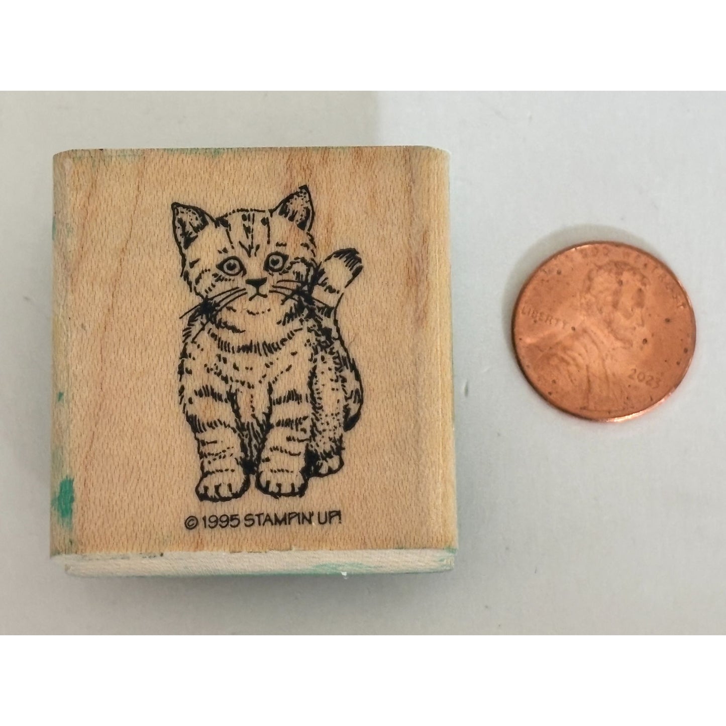 Stampin Up Rubber Stamp Cat Kitten Friendship Cardmaking Scrapbooking Pet Craft