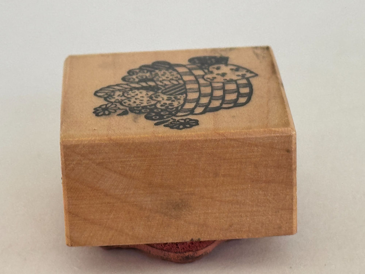 PSX Rubber Stamp Basket Of Hearts Valentines Day Card Making Stamping Craft C593