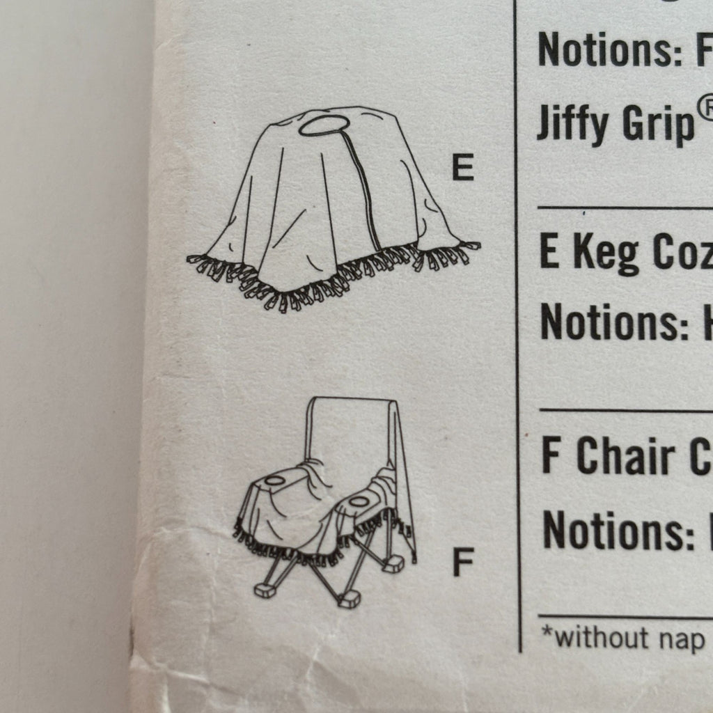 Simplicity Sewing Pattern 1709 Football Fan Apron Cooler Cover Beer Can Holder