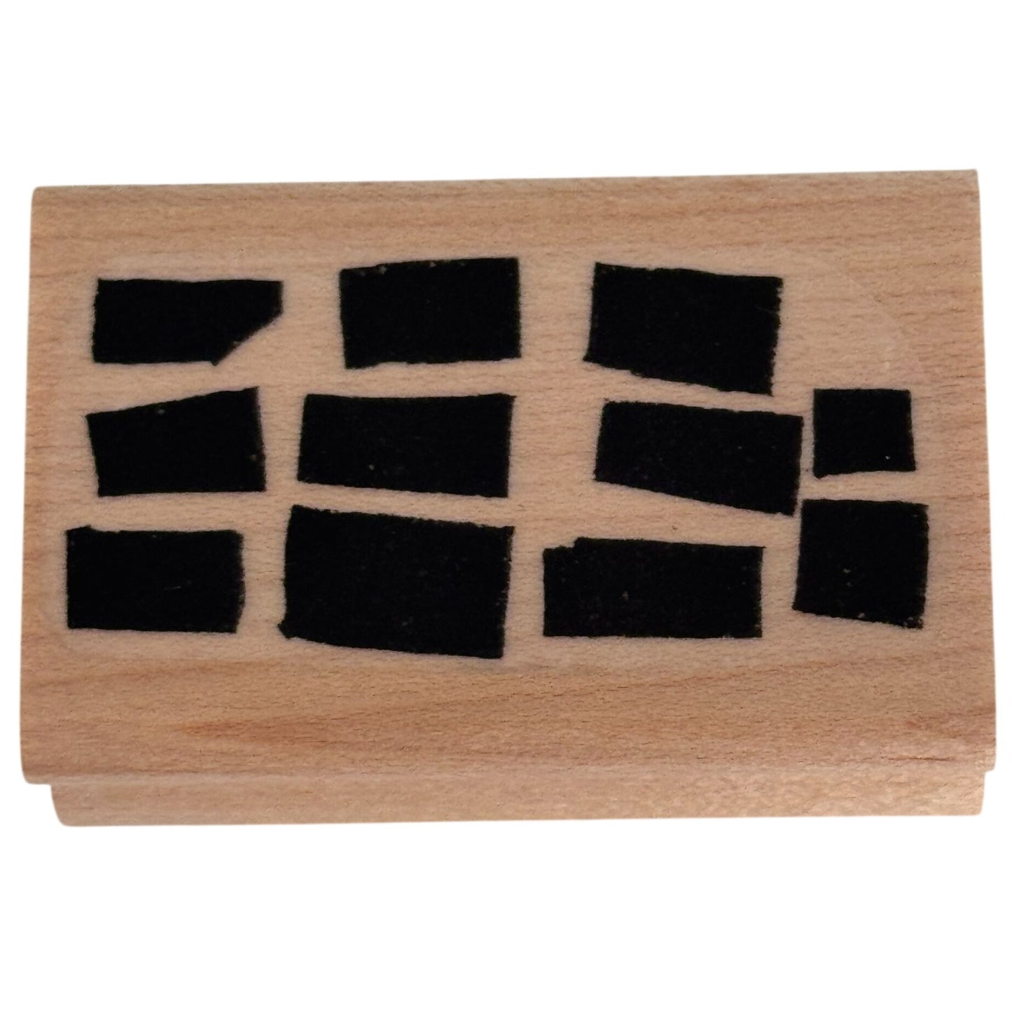 Seaside Stampin Ink Rubber Stamp Abstract Tile Grid Giraffe Animal Print Background Mixed Media