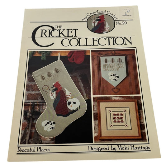 The Cricket Collection Cross Stitch Pattern Peaceful Places Sheep House Leaflet