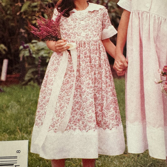 McCalls Sewing Pattern P221 Girls Dress Spring Easter Easy Stitch N Save Sz 2-6