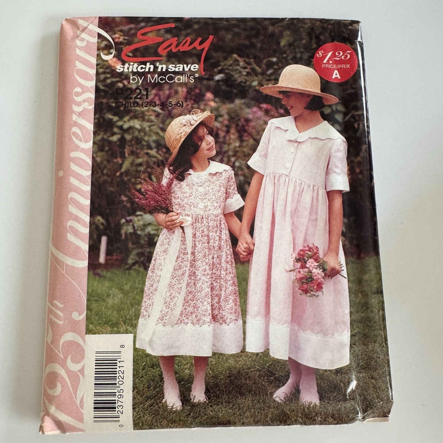 McCalls Sewing Pattern P221 Girls Dress Spring Easter Easy Stitch N Save Sz 2-6