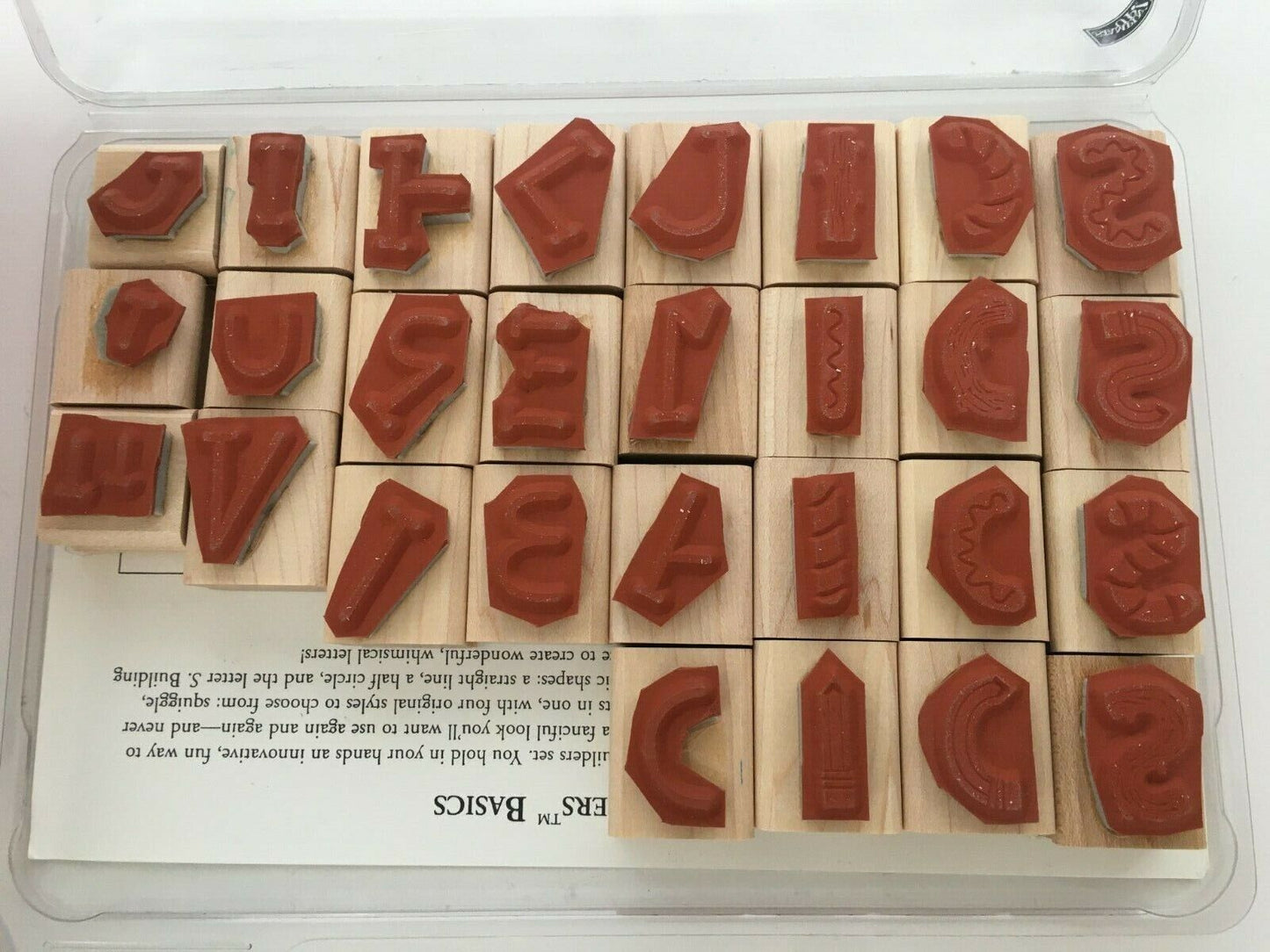 Stampin Up Alphabuilders & Accessories Stamp Sets Letters Creates 8 Alphabets