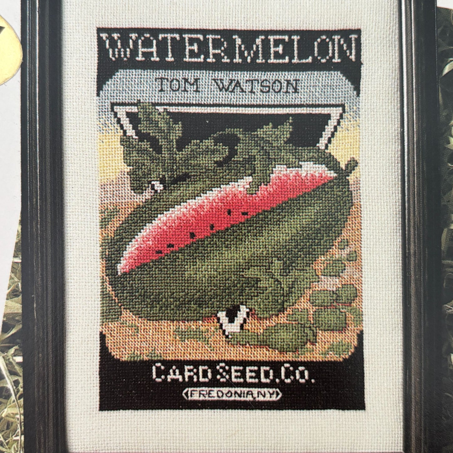 June Grigg Cross Stitch Pattern Seed Packets Watermelon Carrot Garden Vegetables