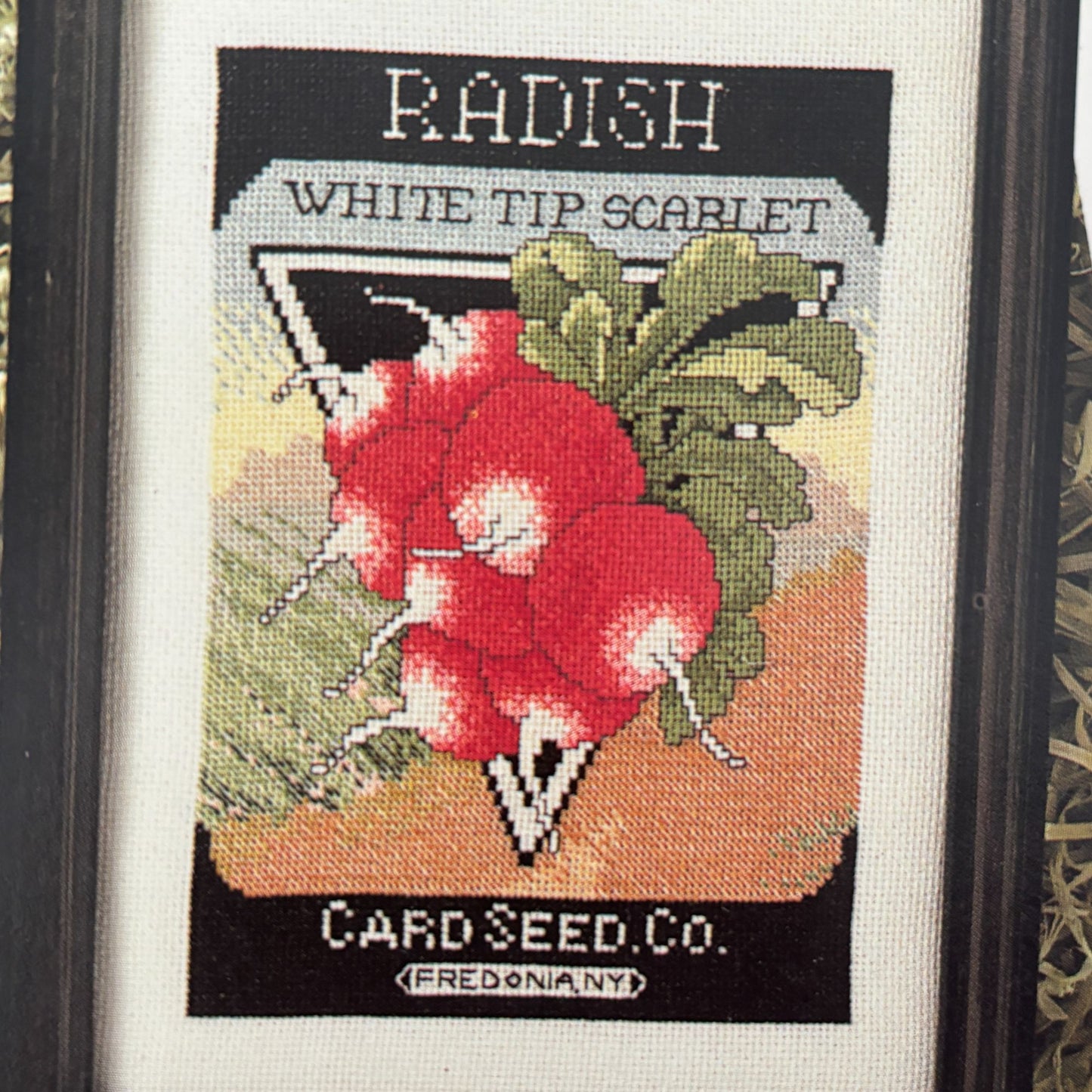 June Grigg Cross Stitch Pattern Seed Packets Watermelon Carrot Garden Vegetables