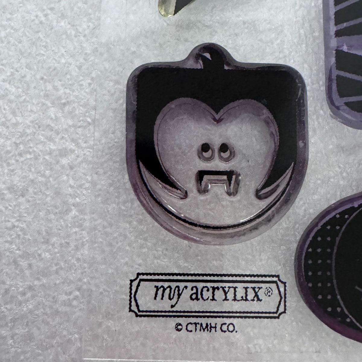 CTMH Acrylic Stamps Trick or Treat Sweets Halloween Faces Cat Witch Mummy B1460