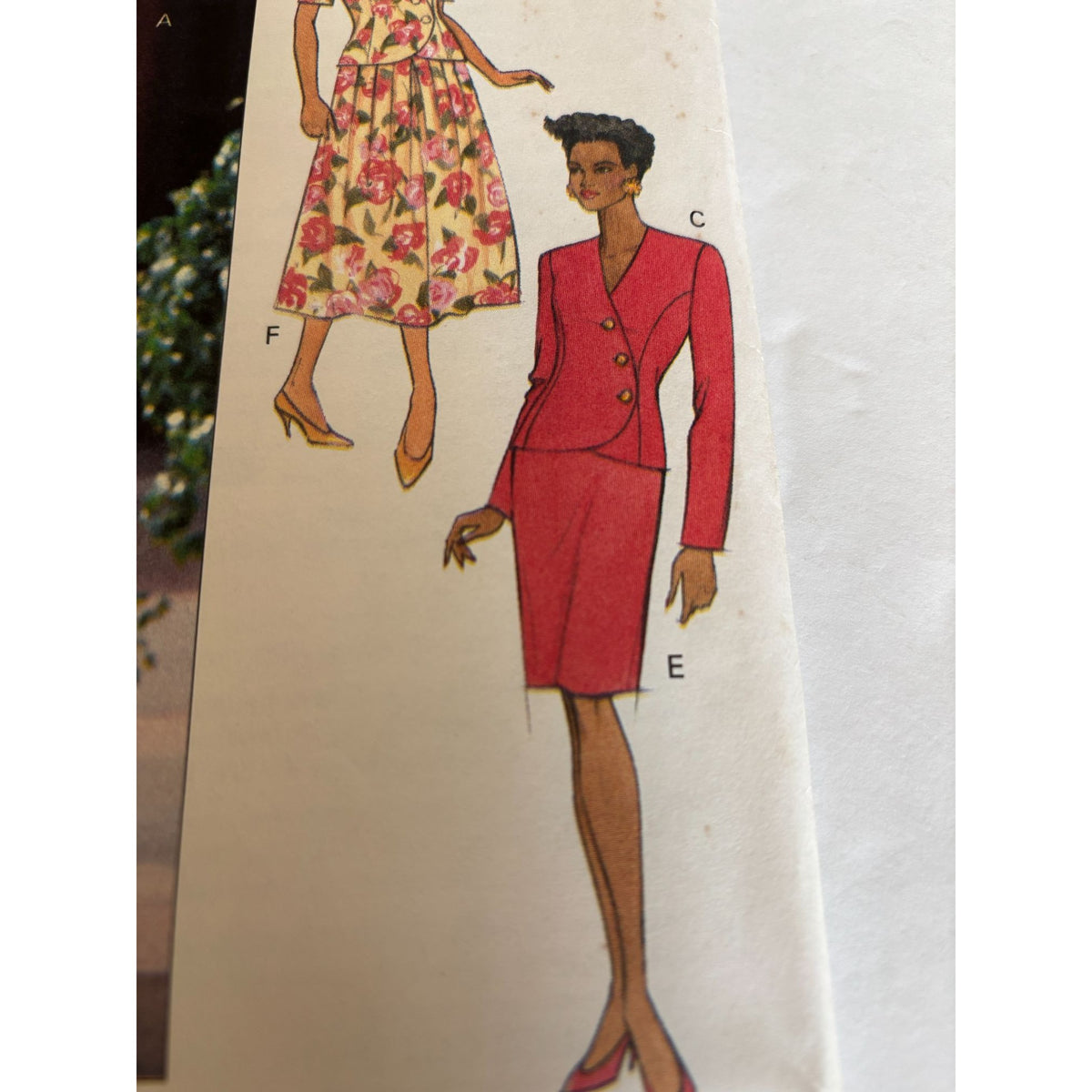 Butterick Sewing Pattern 6142 Misses Top Skirt Career Outfit Work Spring 6 8 10
