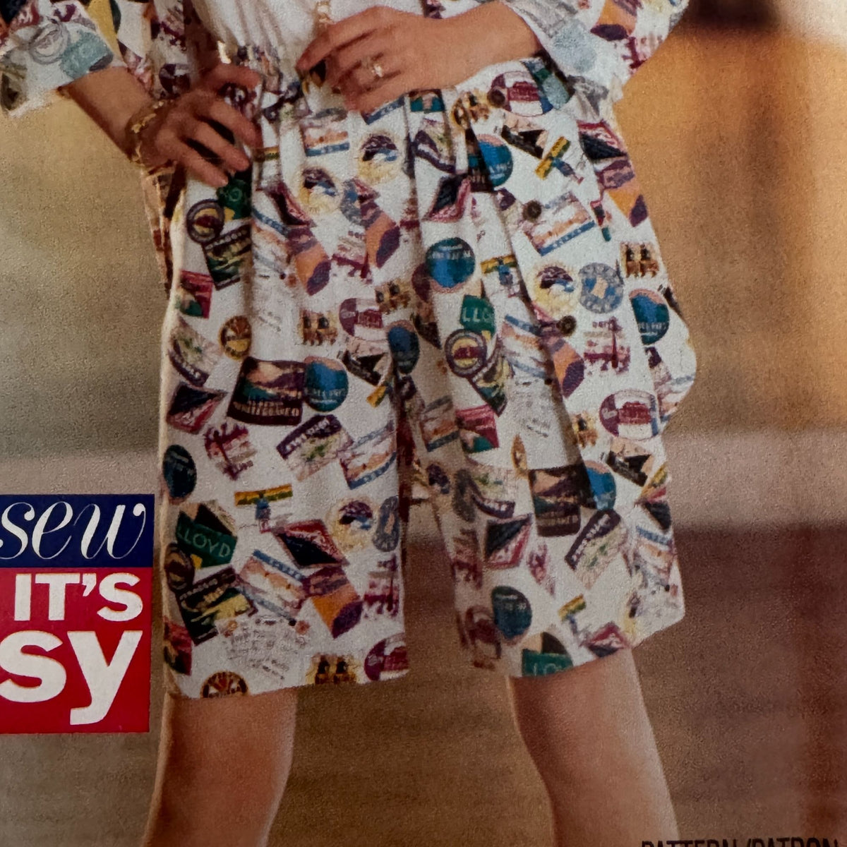 Butterick Sewing Pattern 6888 90s Matching Set Shirt Shorts Top Summer 6-10 Uncut Casual
