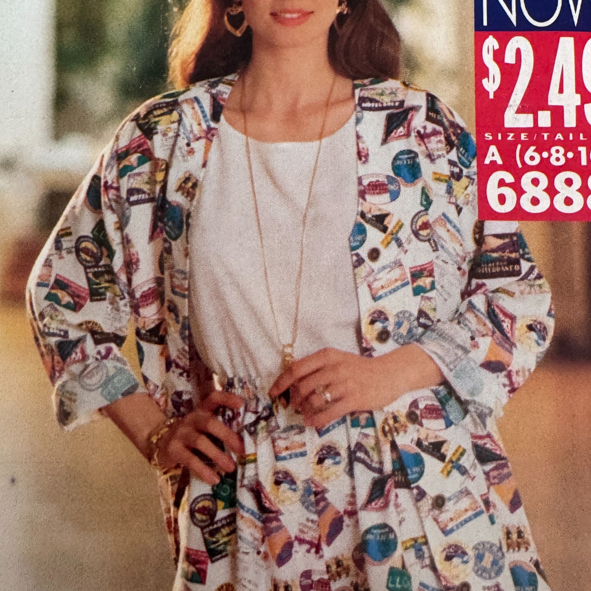 Butterick Sewing Pattern 6888 90s Matching Set Shirt Shorts Top Summer 6-10 Uncut Casual