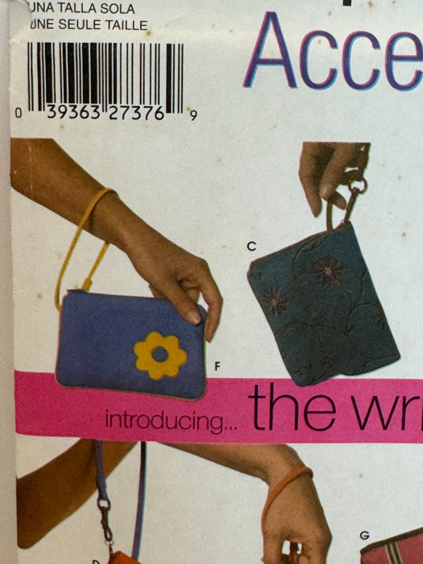 Simplicity Sewing Pattern 5184 Wrist Bags Wristlet Purse Donna Lang Accessories