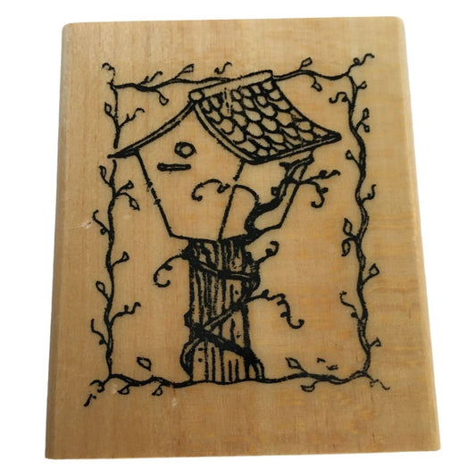 Anitas Rubber Stamp Birdhouse Spring Garden Bird House Card Making Scrapbooking