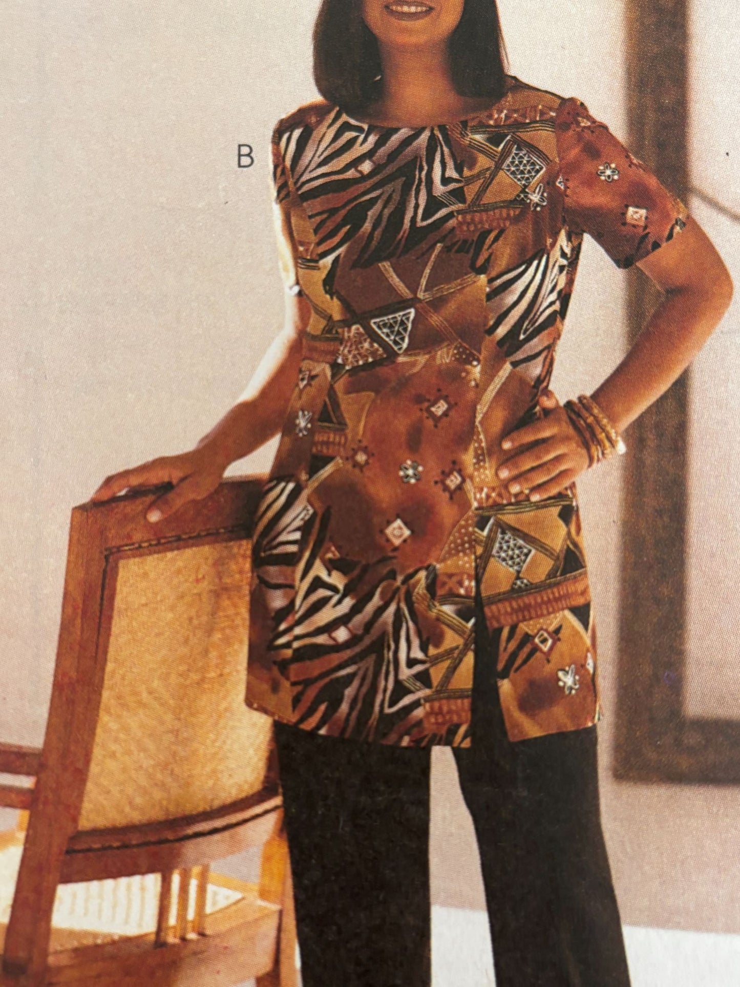 McCalls Sewing Pattern 2138 Tunic Top Pants Skirt Set Outfit Work Size 12 Uncut