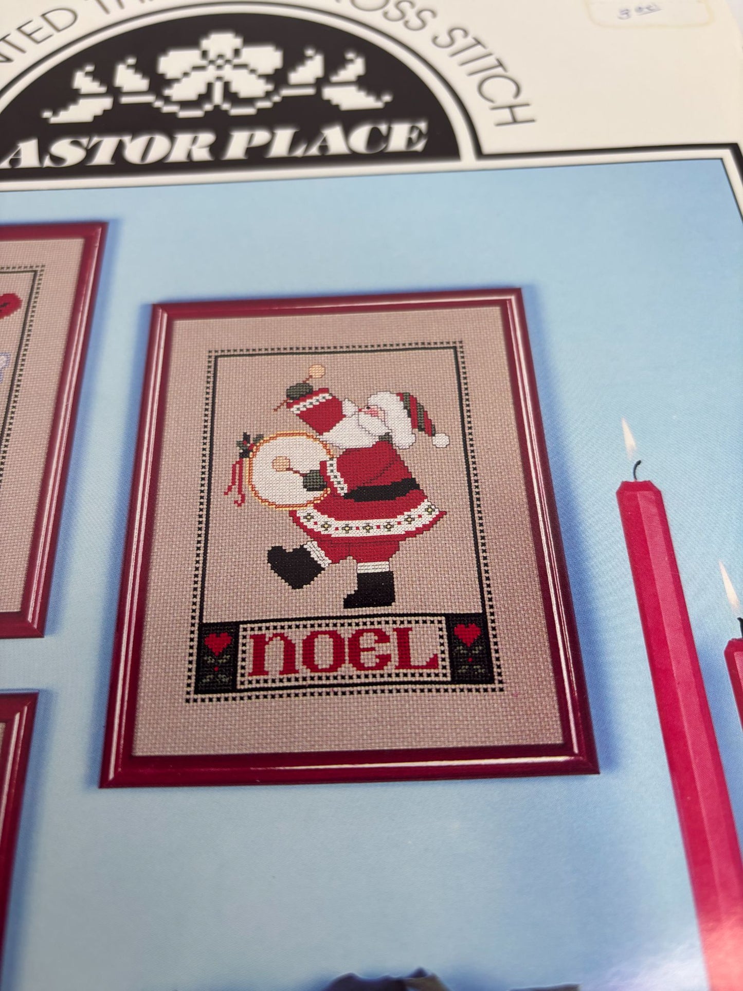 Astor Place Counted Thread Cross Stitch Pattern Book Noel Trio Christmas Santa
