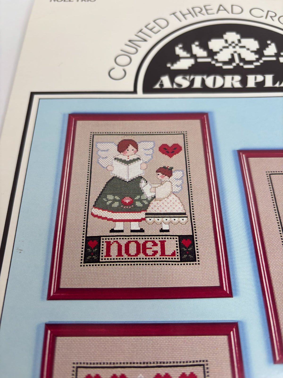 Astor Place Counted Thread Cross Stitch Pattern Book Noel Trio Christmas Santa