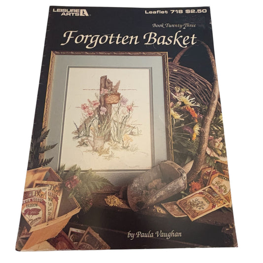 Leisure Arts Forgotten Basket Cross Stitch Pattern Paula Vaughan Book 23 Fence