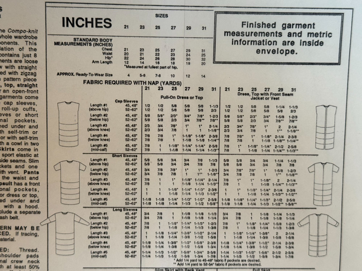 Stretch and Sew Sewing Pattern 150 Girls Dress Skirt Shirt Jumpsuit Compo-Knits