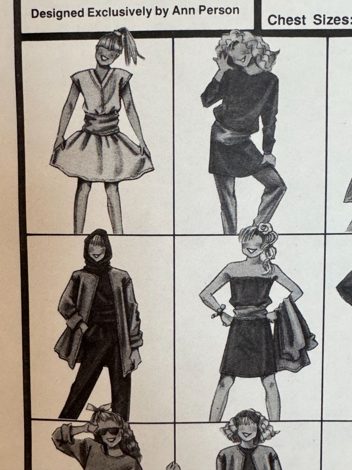Stretch and Sew Sewing Pattern 150 Girls Dress Skirt Shirt Jumpsuit Compo-Knits
