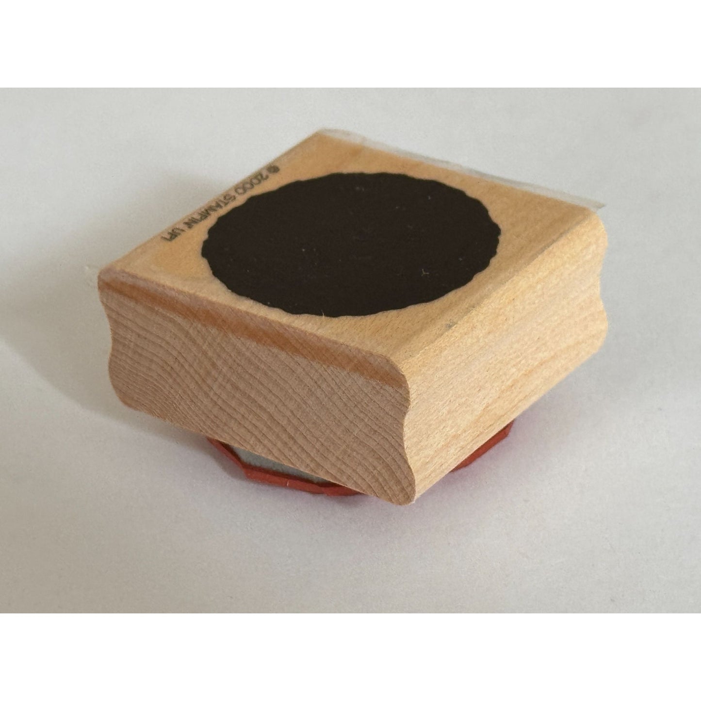 Stampin Up Rubber Stamp Scalloped Circle Shape Craft Tool Card Making Wooden