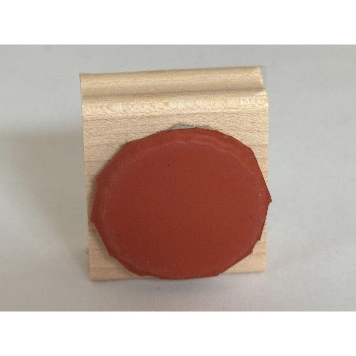 Stampin Up Rubber Stamp Scalloped Circle Shape Craft Tool Card Making Wooden