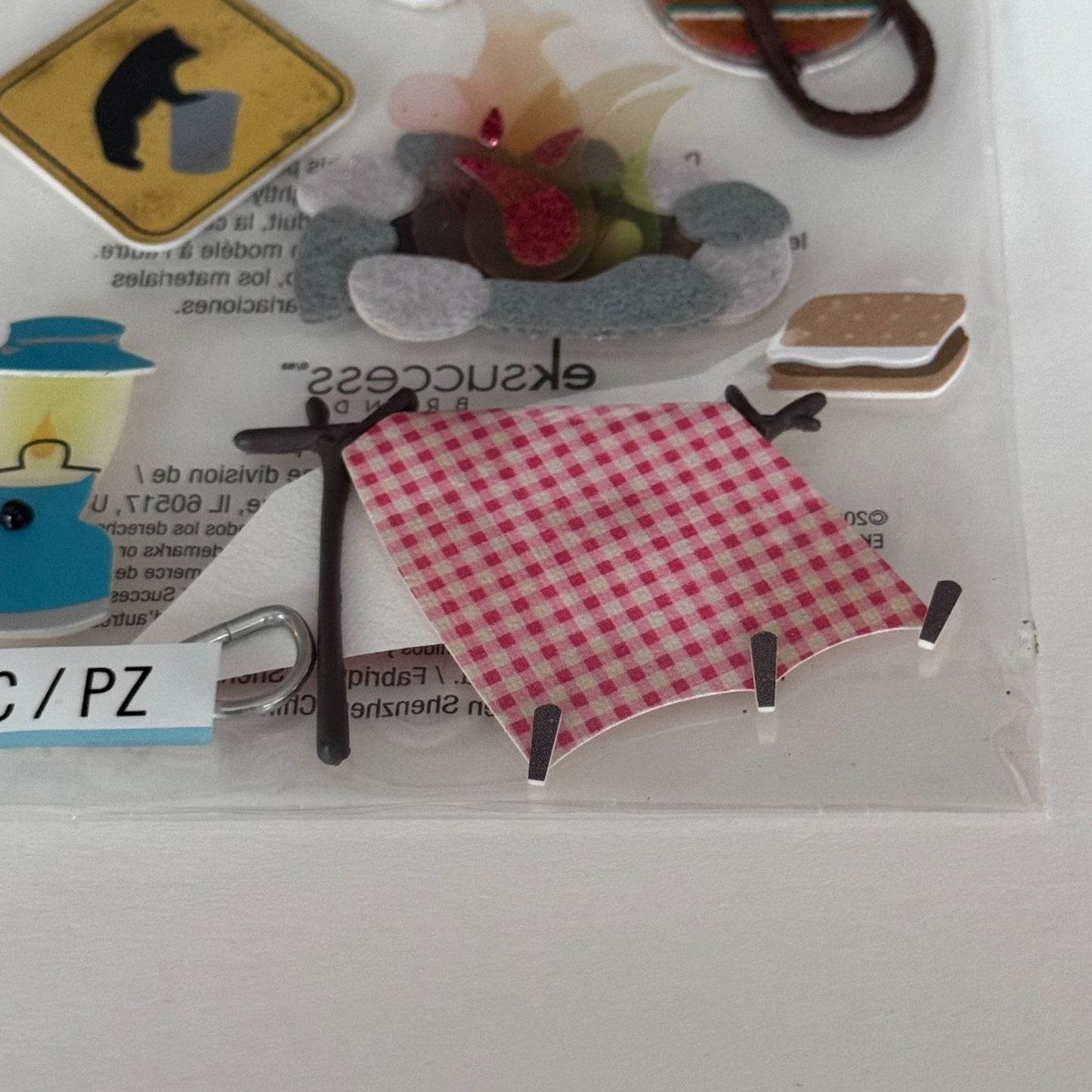 Jolees Boutique Happy Camper Camping Embellishments Stickers RV Smores Campfire