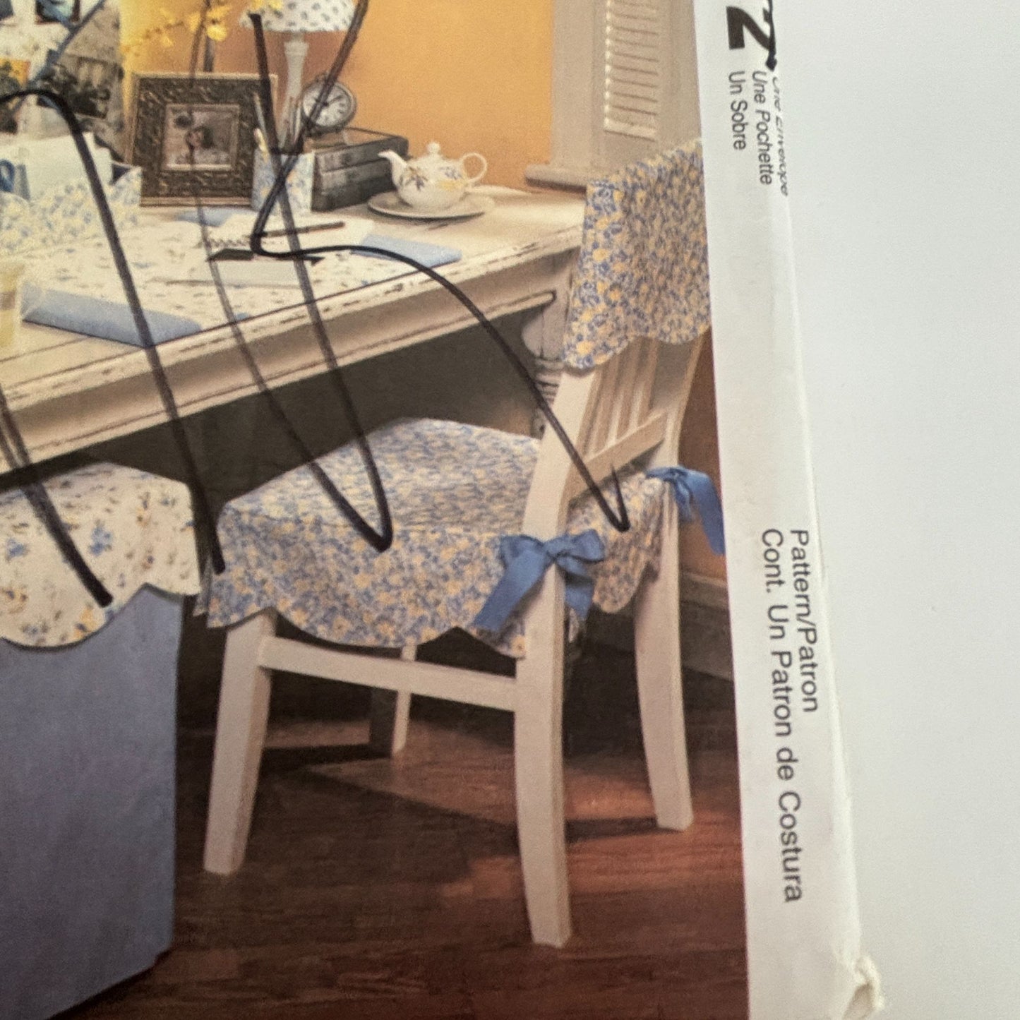 McCalls Home Decor Sewing Pattern 4072 Home Office Chair Desk Laura Ashley Uncut