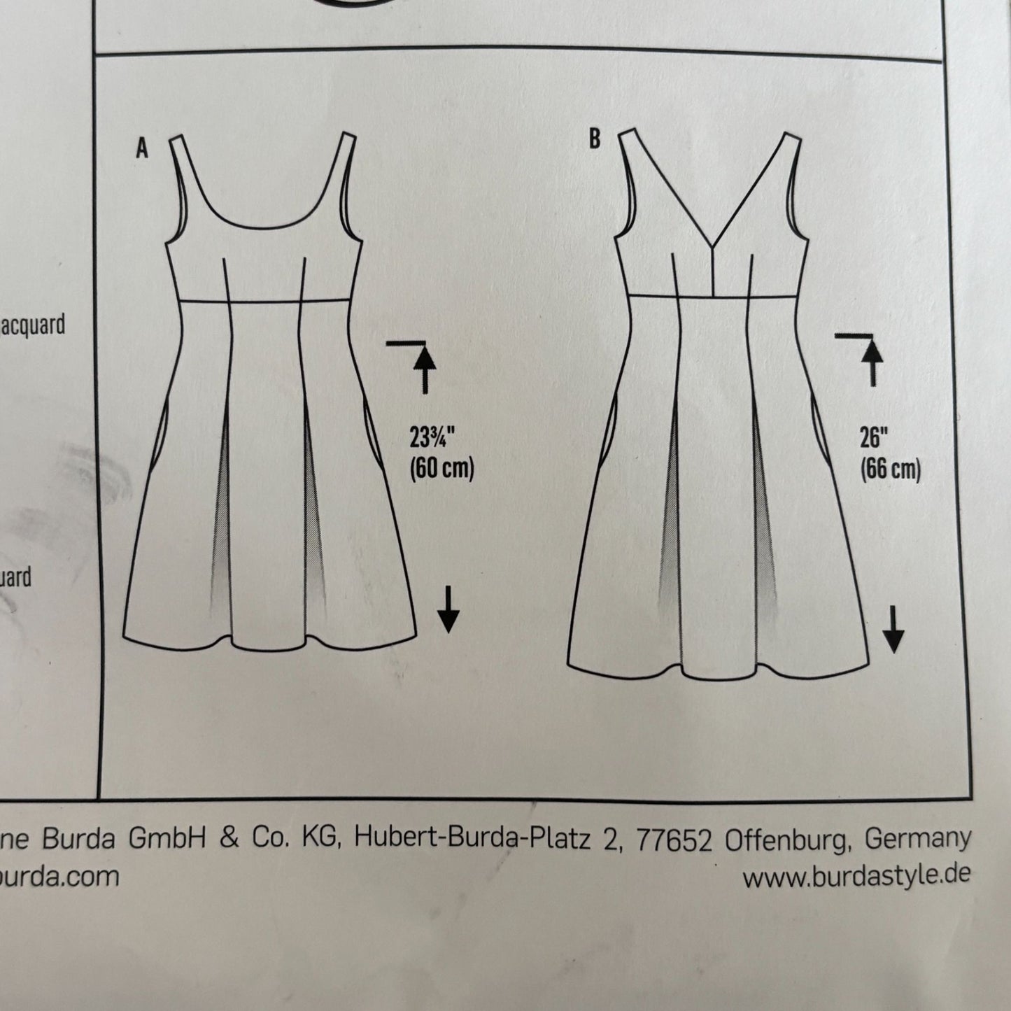 Burda Young Sewing Pattern 6536 Fit Flare Dress Sundress Modern Feminine 6-18 Uncut