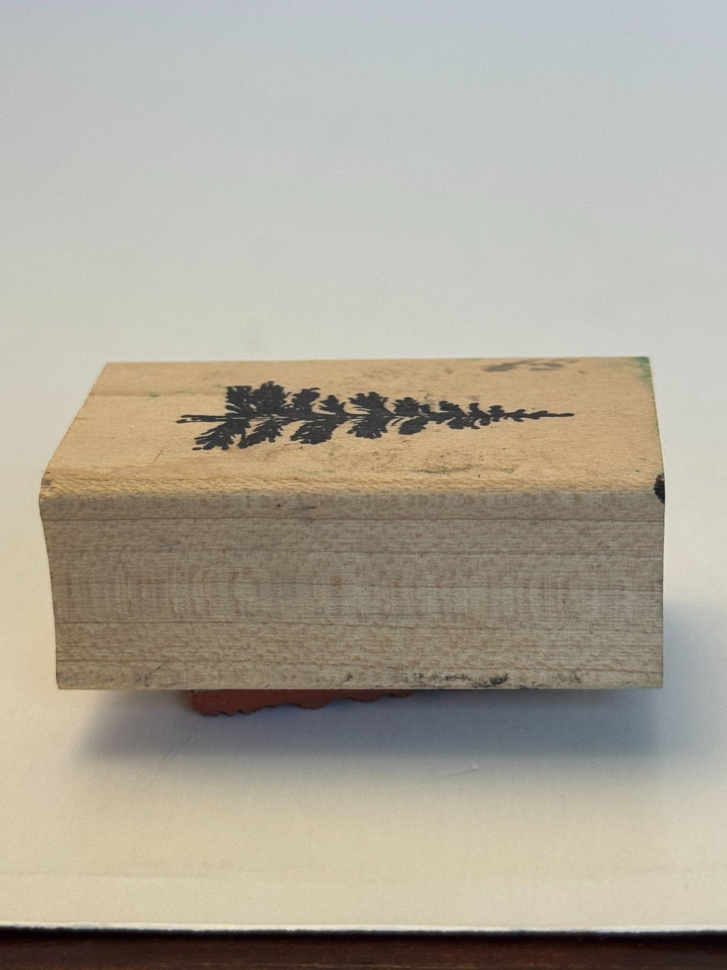 Double D Wood Rubber Stamp Christmas Tree Nature Forest Scenemaker Landscape