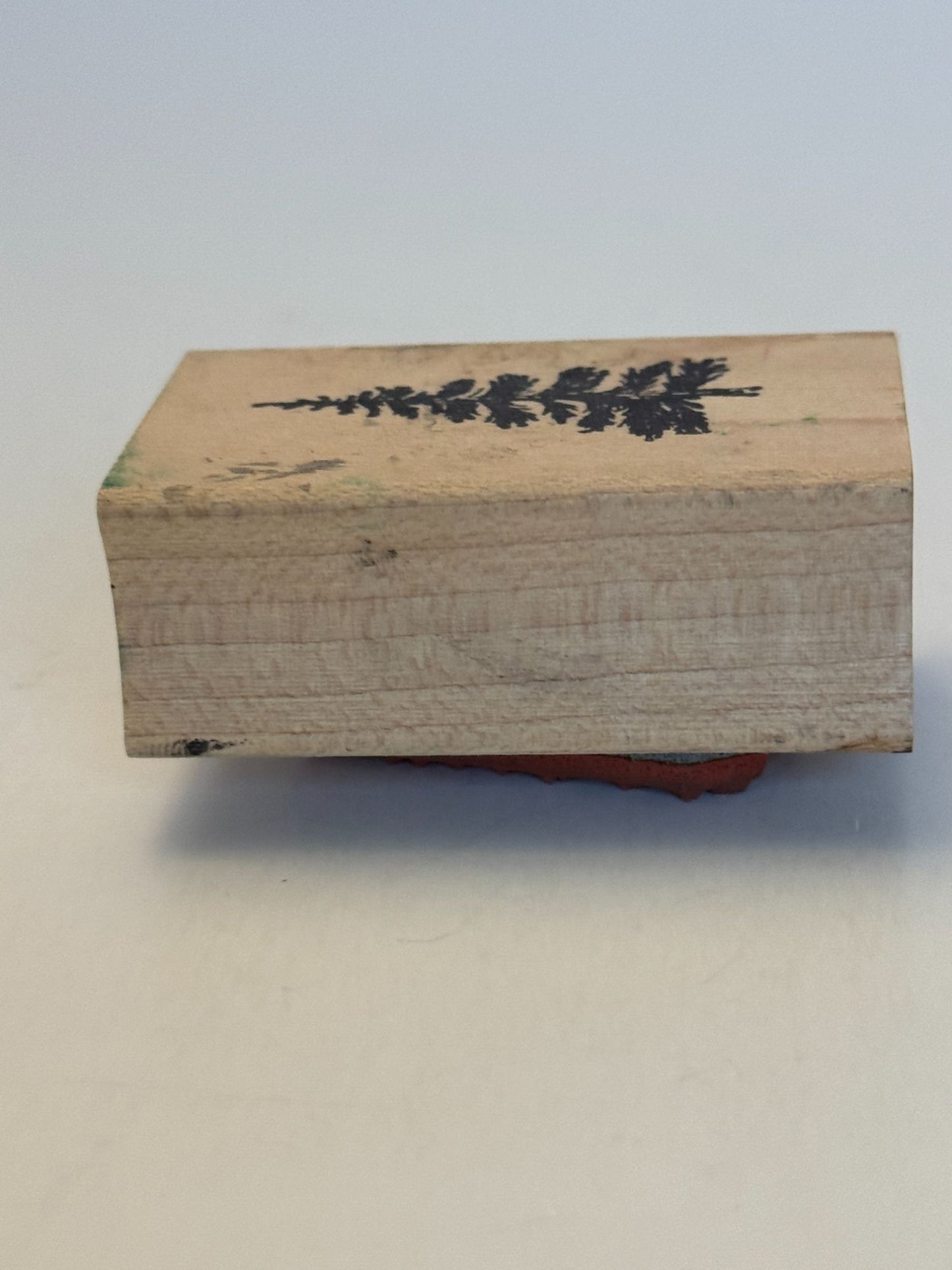 Double D Wood Rubber Stamp Christmas Tree Nature Forest Scenemaker Landscape