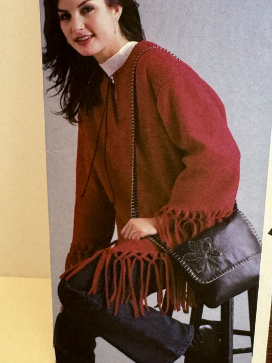 Simplicity Sewing Pattern 5465 Easy Poncho Top Bag Hat Blanket Winter L XL 18-24