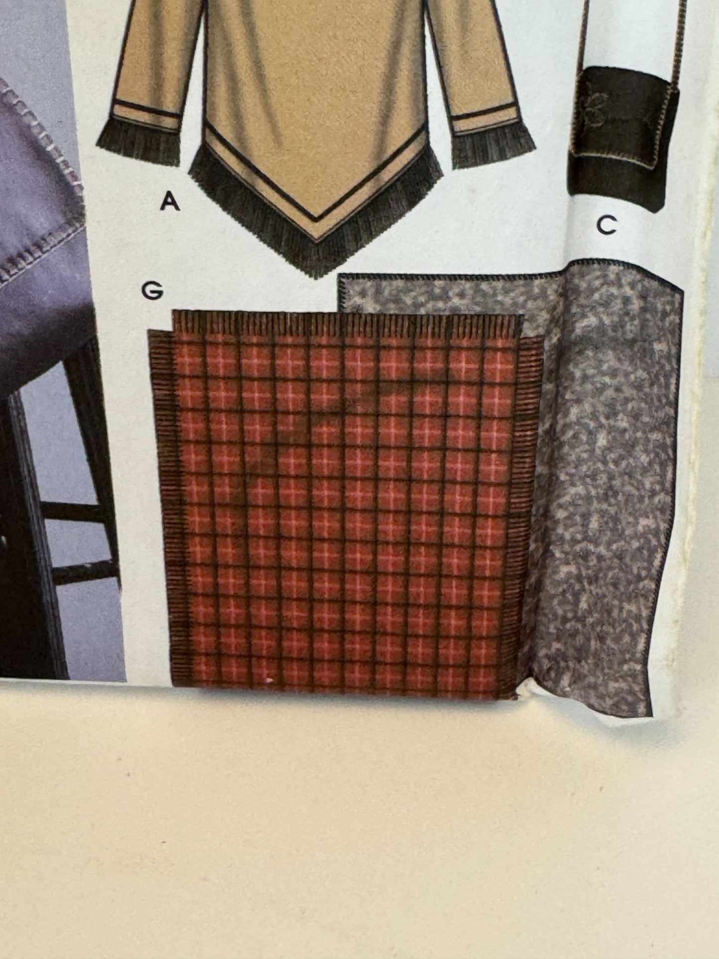Simplicity Sewing Pattern 5465 Easy Poncho Top Bag Hat Blanket Winter L XL 18-24